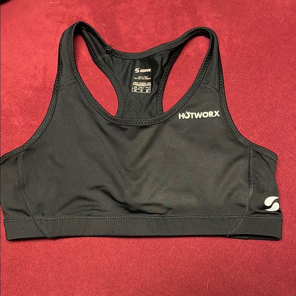 Soffe Black Racerback Sports Bra Intimates & Sleepwear